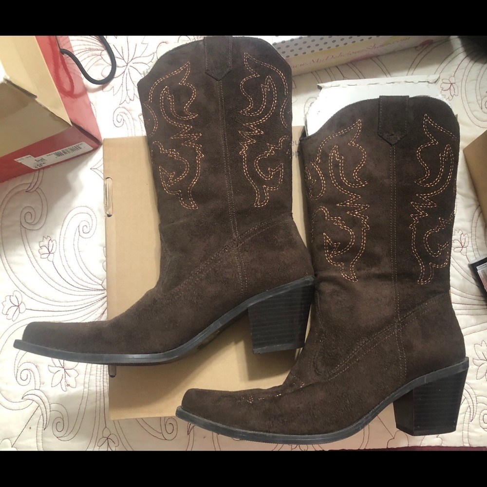 Chocolate Brown Cowboy Boots